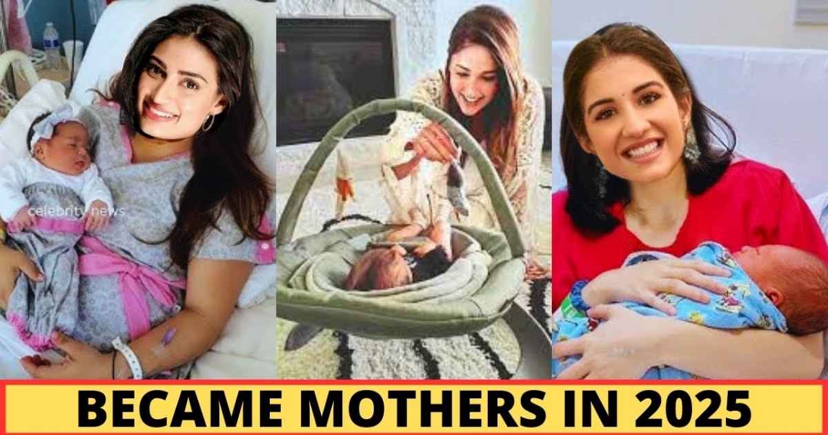 Bollywood actresses embrace motherhood in 2025, holding their newborn babies during tender moments 