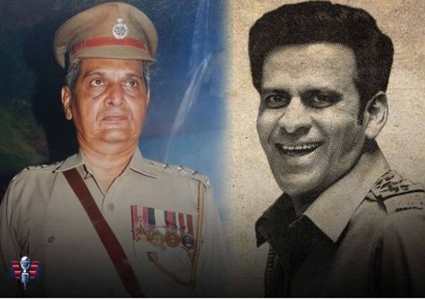 Side-by-side photographs showing Mumbai police officer Madhukar Zende in his official police uniform at two different stages of his career