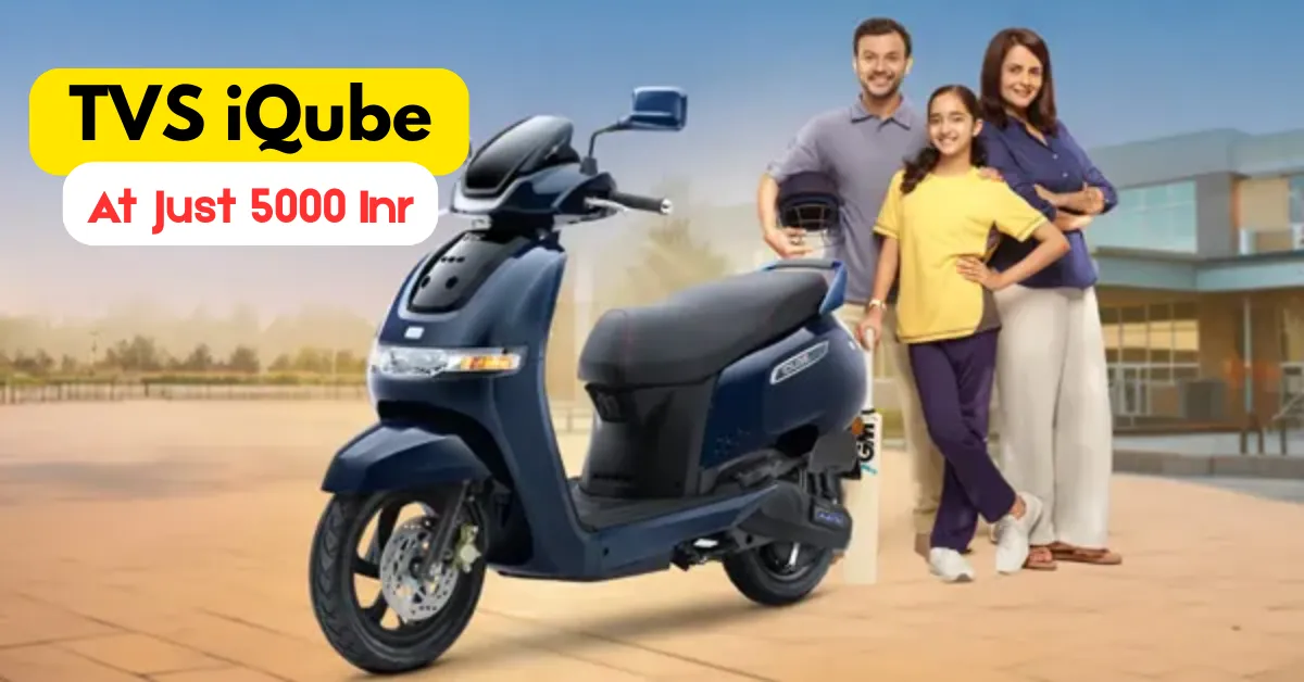 TVS iQube : Bring Home the 2.2 kWh Variant with Just ₹5,000 Down Payment, Check On-Road Price and EMI
