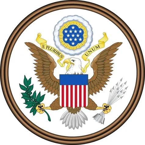 The Great Seal of the United States symbolizing federal authority under acts like the IEEPA