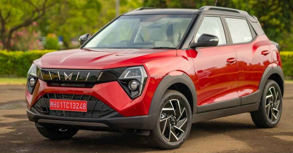 a red car parked on the side of a road XUV 3XO: Price, Features, Should You Buy It?